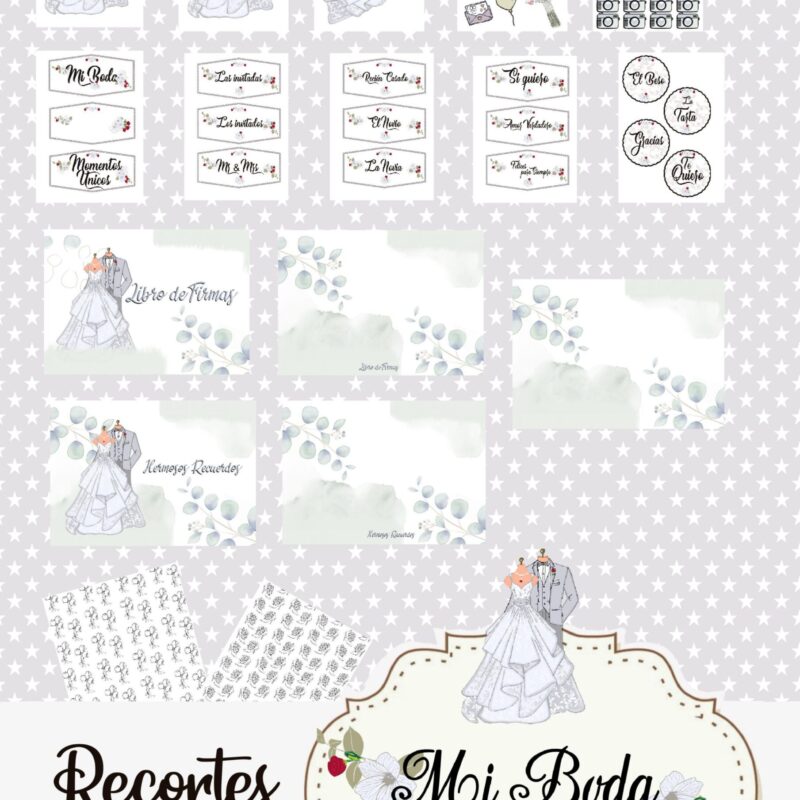 Colección Crustulam Mi Boda 2022 recortables